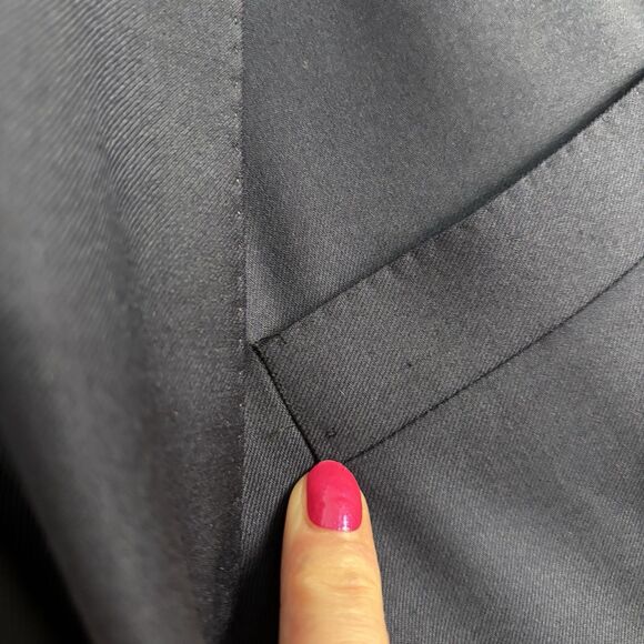 Samuelsohn Sport Coat Mens 46R Navy Blue Super 110's Crested Gold Buttons Wool - Picture 8 of 14